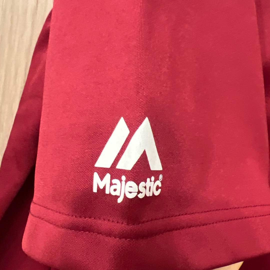 楽天ゴールデンイーグルスMajestic 赤 XL ユニフォーム(練習着)