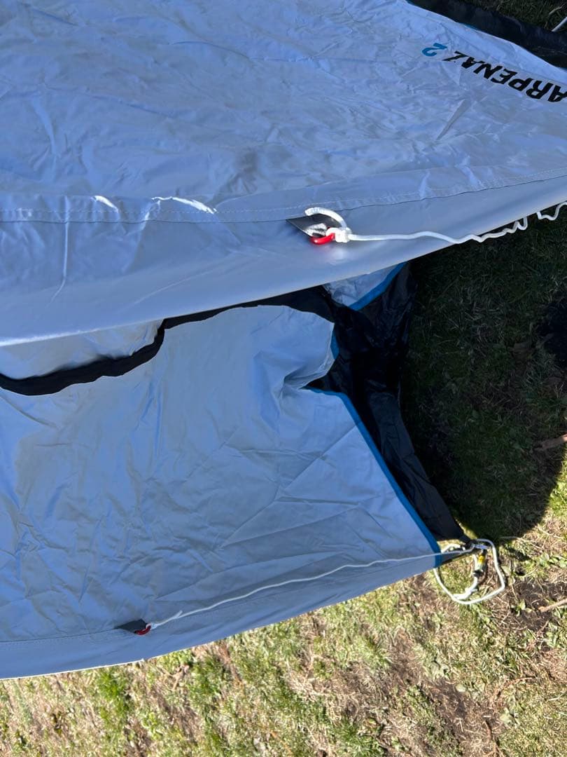 ケシュアARPENAZ2フランス大人気絶版モデル遮光性抜群1～2人用簡単テント白