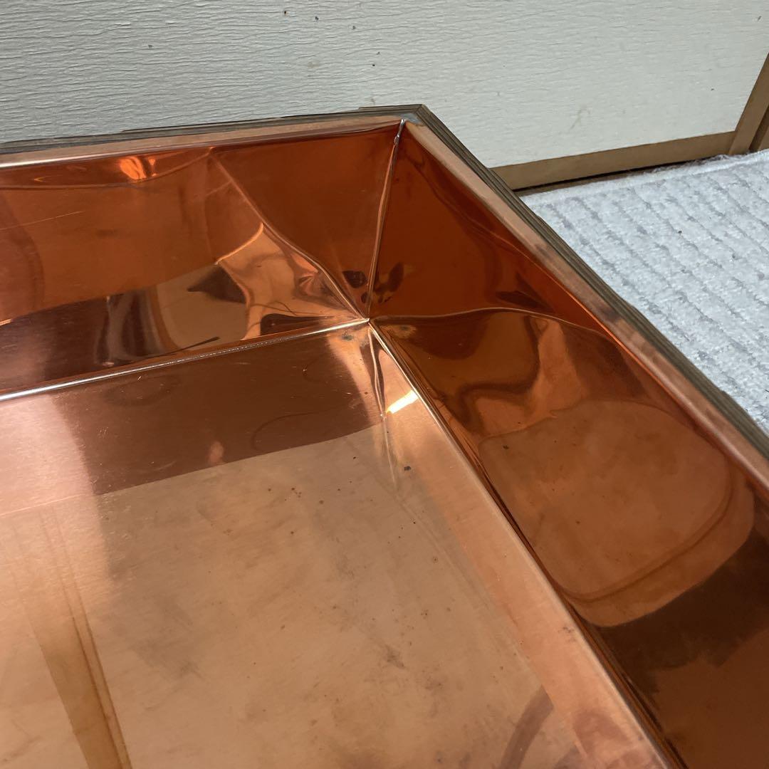 【未使用品】花器　生け花　銅板　水盤　正月