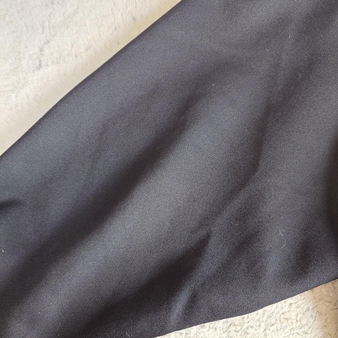 BLACK PIA ウール　短丈　ダブルライダース　刺繍　ライカ　Lサイズ 黒