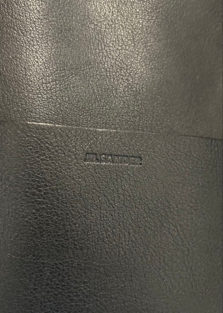 JIL SANDER レザートート ブラック 大容量 A4/PC可 定価19万