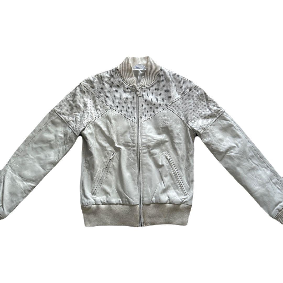 adidas 00's Y2K ラムレザー トラックジャケット ジャージ