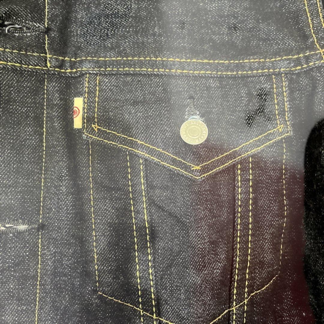 桃太郎ジーンズ　デニムジャケット　3105SP 出陣　ロゴ刻印ボタン　M38