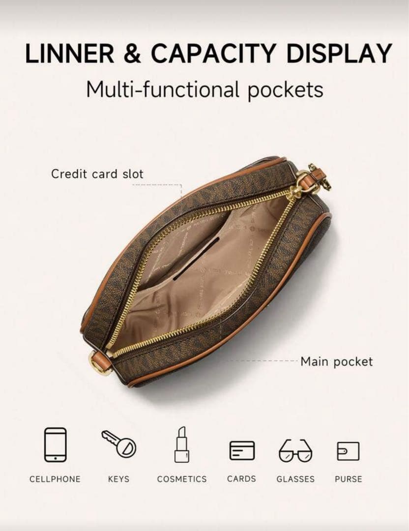 MICHAEL KORS ブラウン ショルダーバッグ