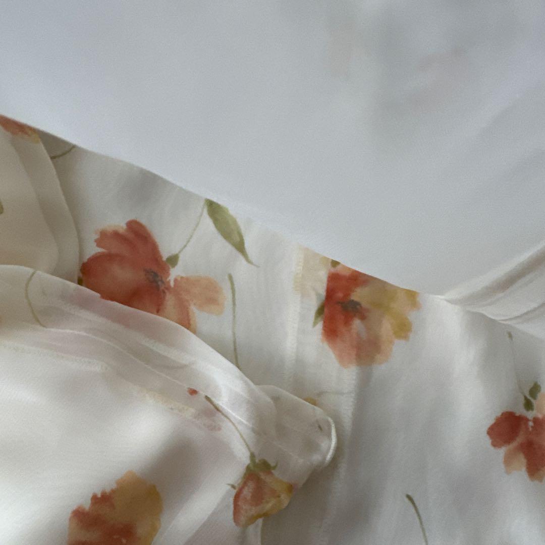 美品　M’S GRACY シフォン花柄ワンピースセット フェミニン　 春ワンピ