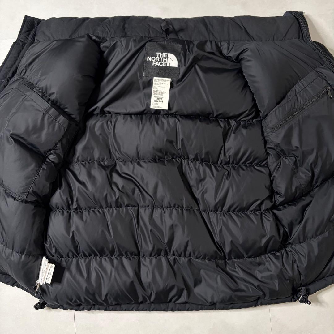 【超美品】ノースフェイス ヌプシ グースダウン ベスト ブラック L
