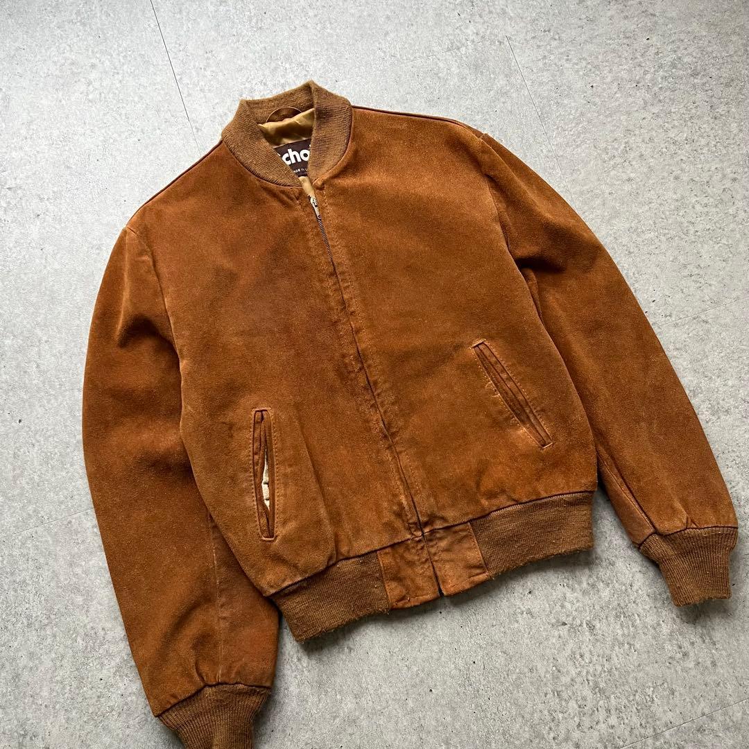 80s Schott ショット スエードレザー ボンバージャケット USA製