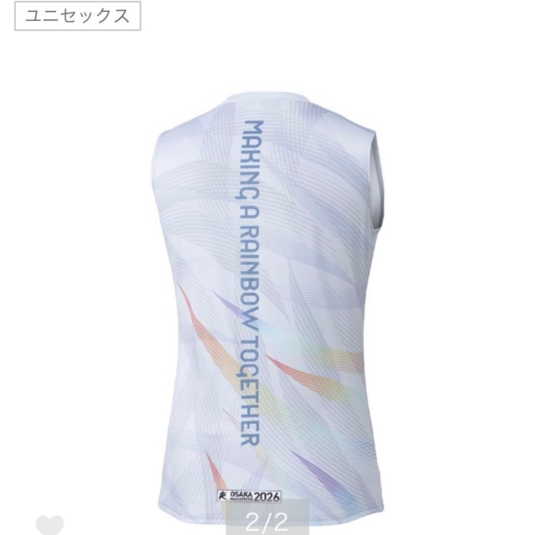 大阪マラソン2026 タンクトップ ノースリーブ ランニング Lサイズ 試着のみ
