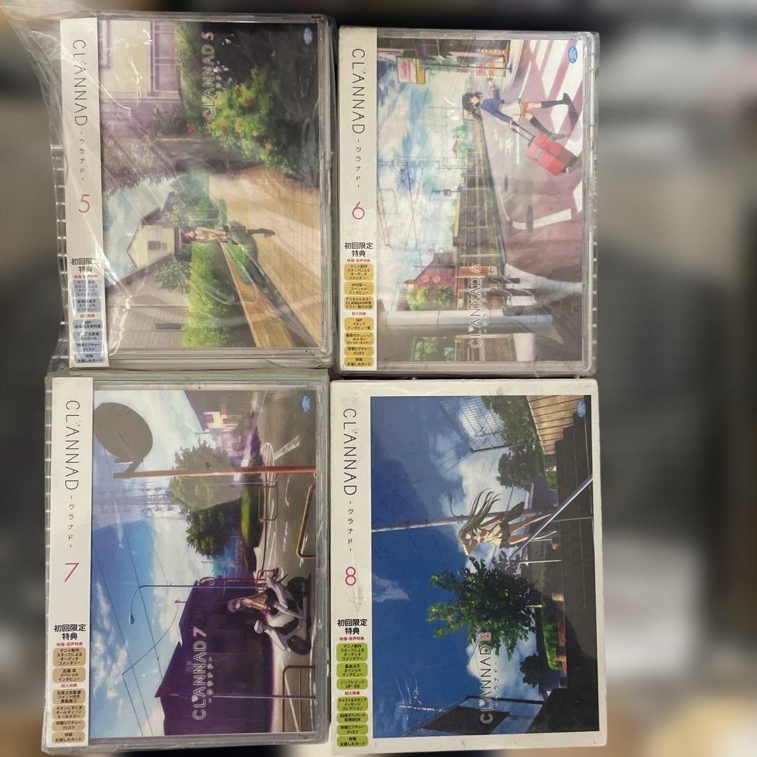 CLANNAD DVD 1〜8巻全巻セット 初回限定版　5巻以外未開封品
