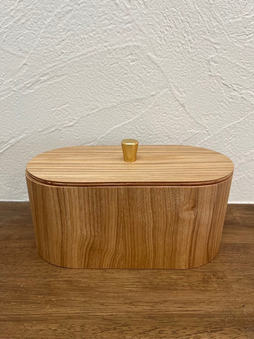 HKliving 木製ボックス蓋付き
