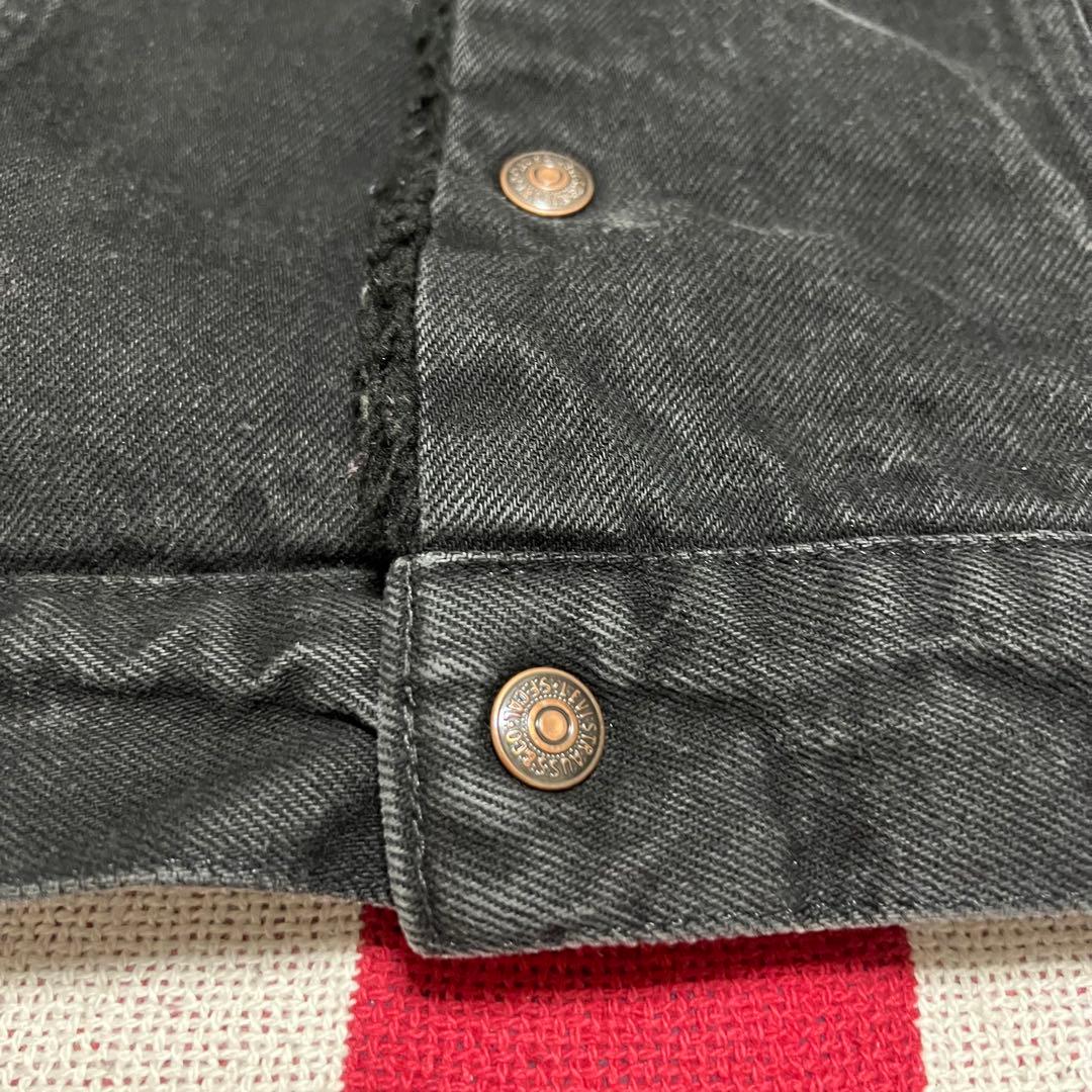 USA製Levi's 90s サルファブラックボアジャケット シェルパ