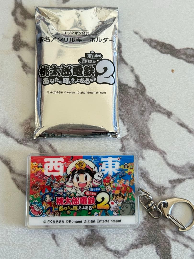 桃鉄　あなたの町もきっとある　早期特典付き未使用　エディオン限定キーホルダー付き