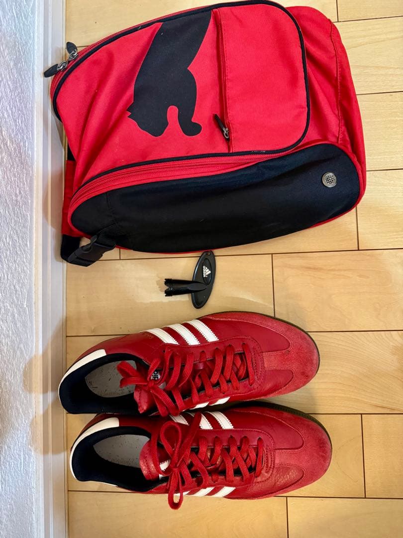 adidas Samba アディダス　サンバ　赤　ゴルフシューズ　27.5