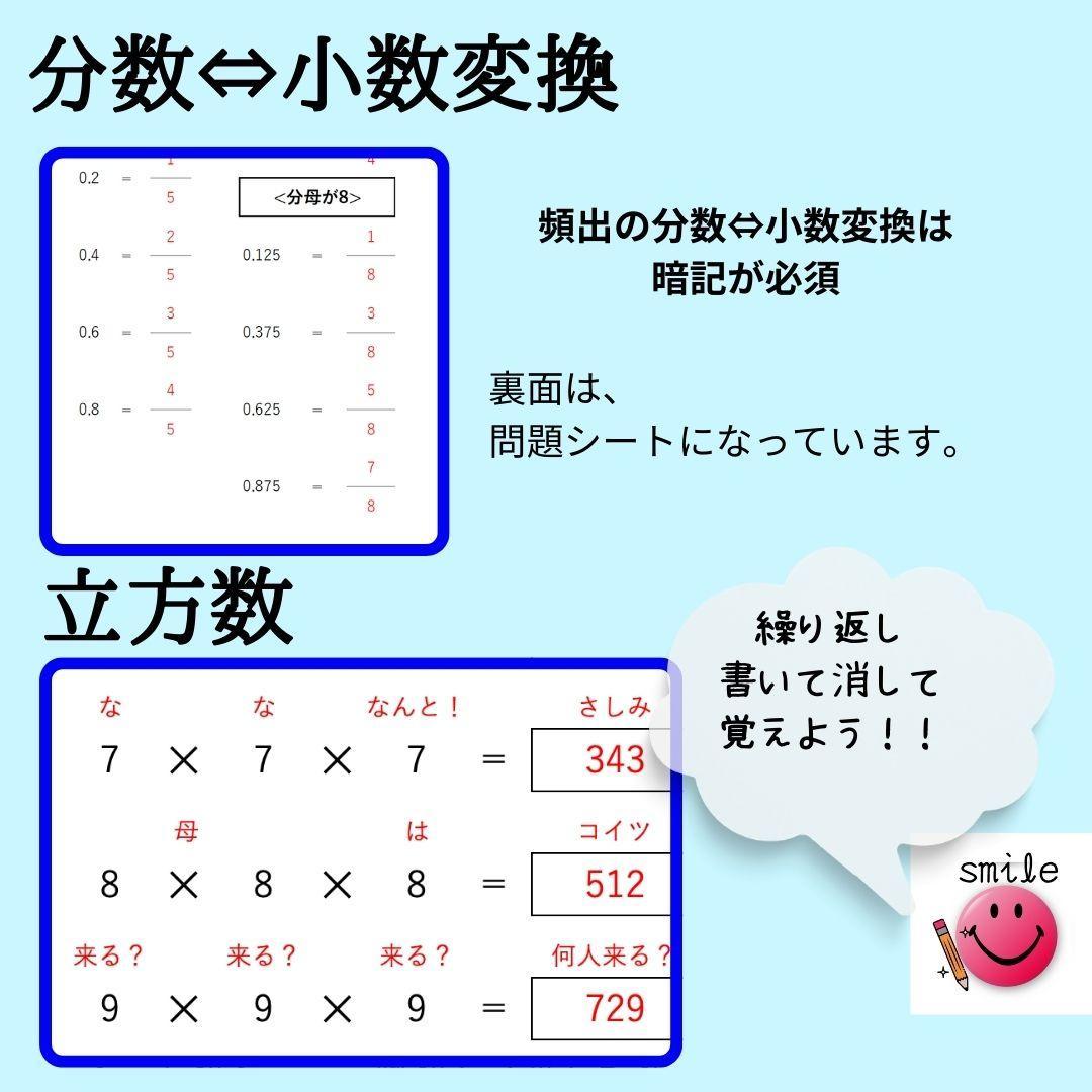 春休み応援価格！中学受験対策も　反復シート113枚　社会＋高学年漢字＋熟語＋算数