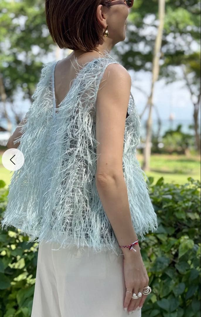 chieko+ plume Layered Top プルオーバー　ミント 36