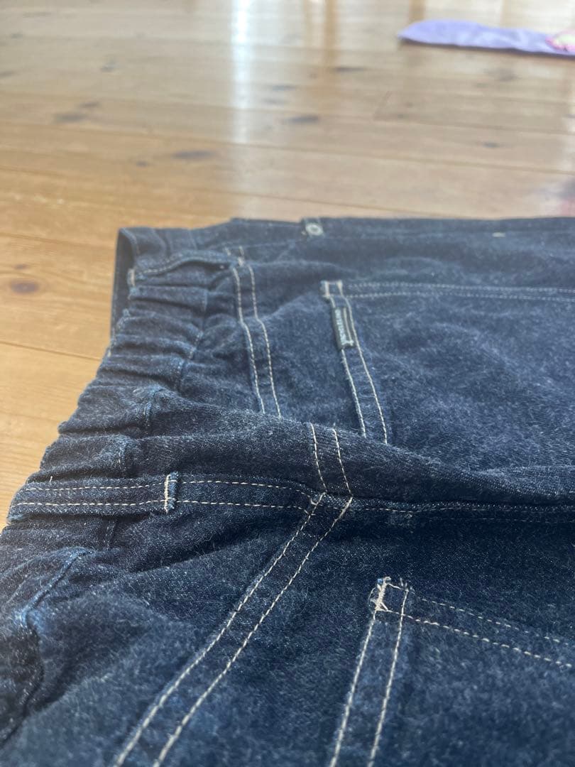 【UpcycleLino】デニムワイド5ポケットパンツ　confect