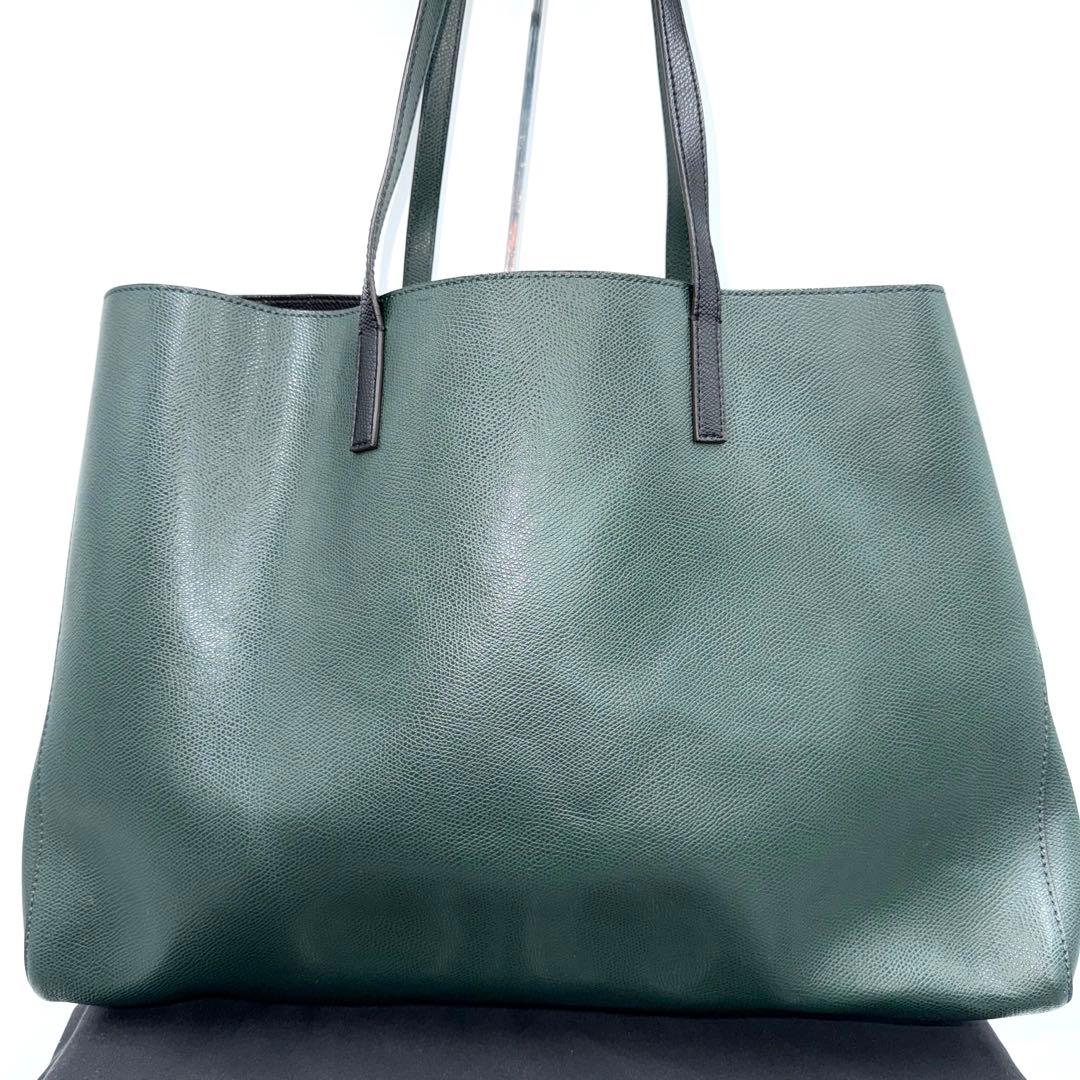 ✨良品✨ FURLA フルラ UOMO レザートート 大容量 A4 グリーン
