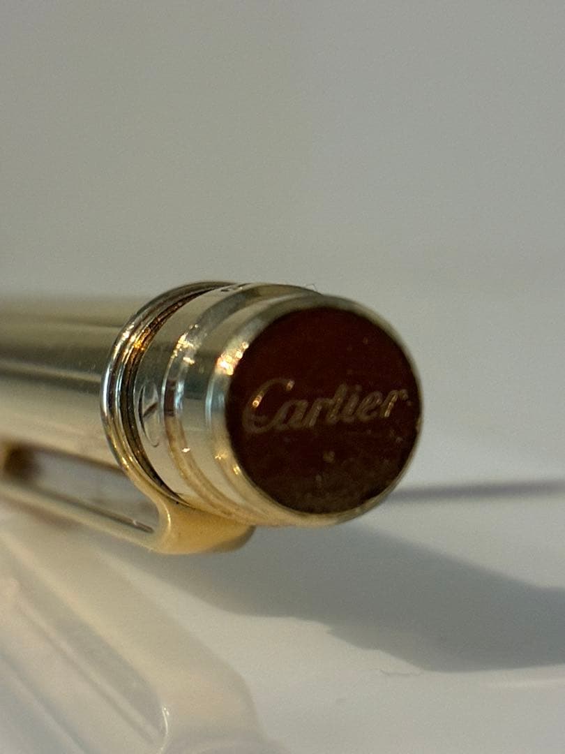 【Cartier 】カルティエ サントス ボールペン ゴールド