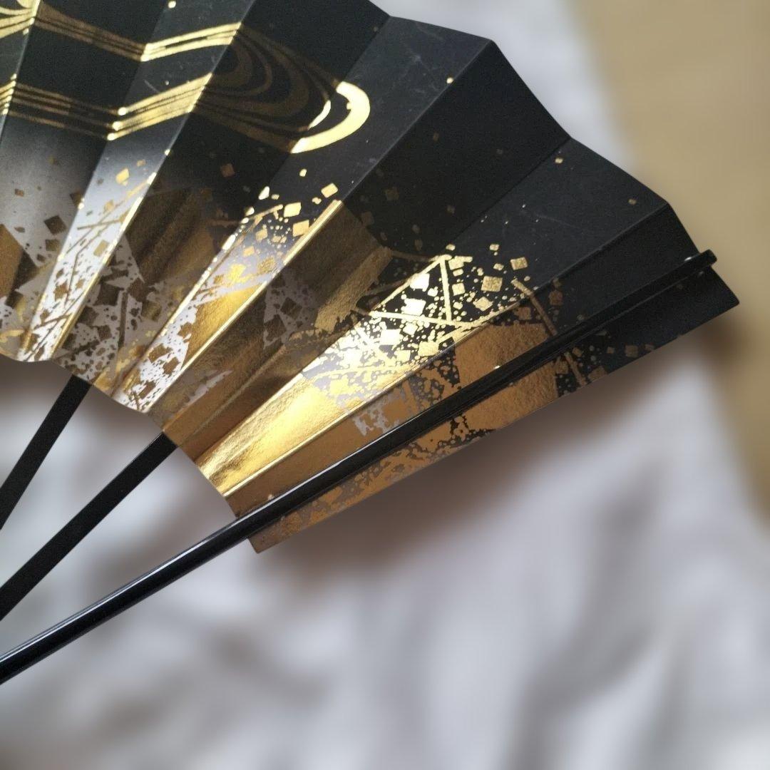 日本舞踊用　御舞扇子 黒金