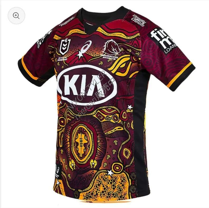 【海外Ｓサイズ】 NRL ブリスベン・ブロンコス インディジェナスジャージ