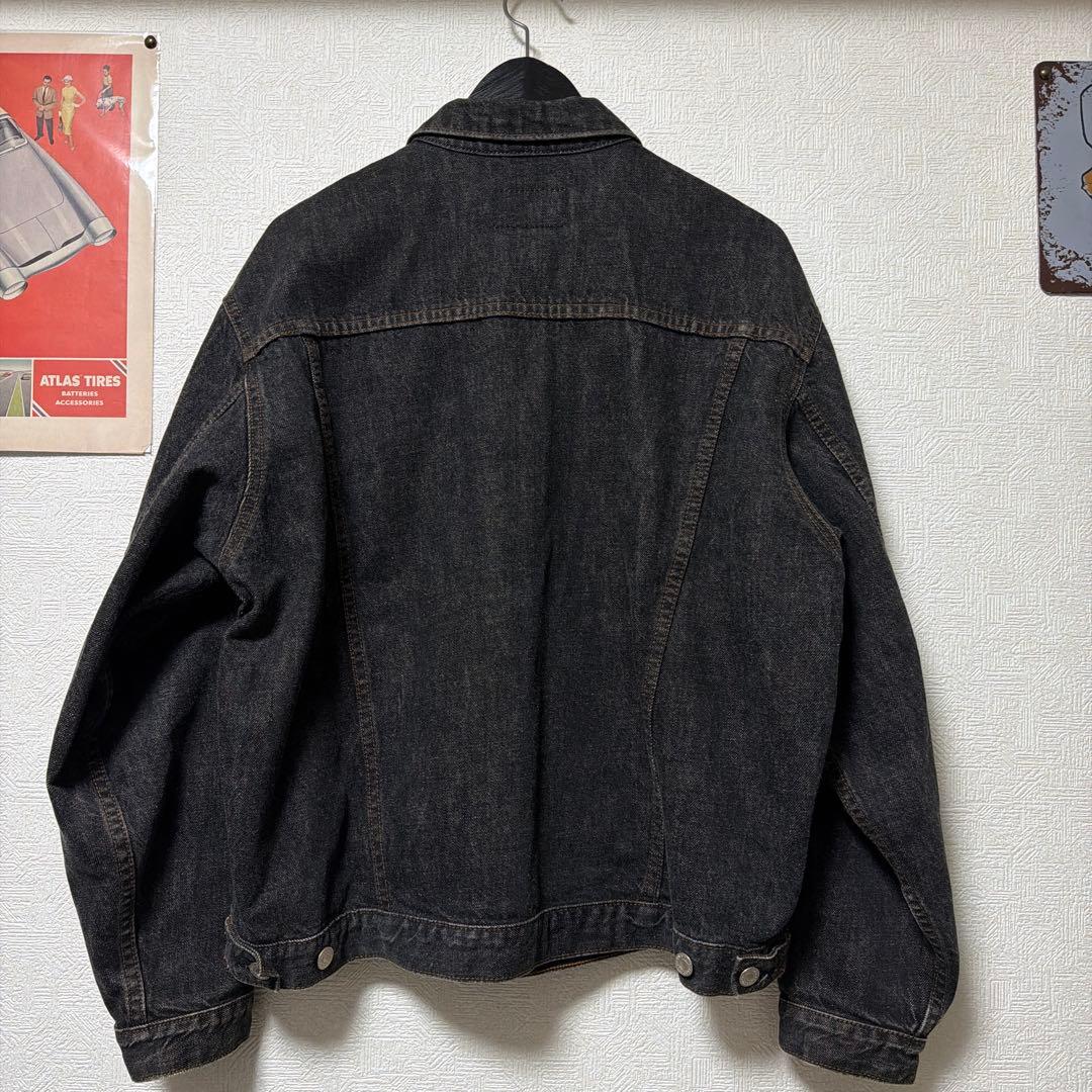 極上美品　80s 日本製　リーバイス　ブラックデニム　先染め　L ジャケット