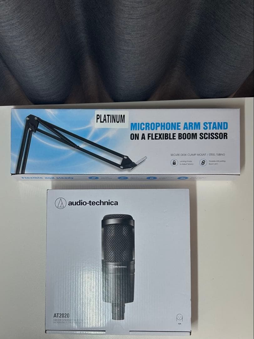audio-technica AT2020 マイクアーム XLRケーブル セット