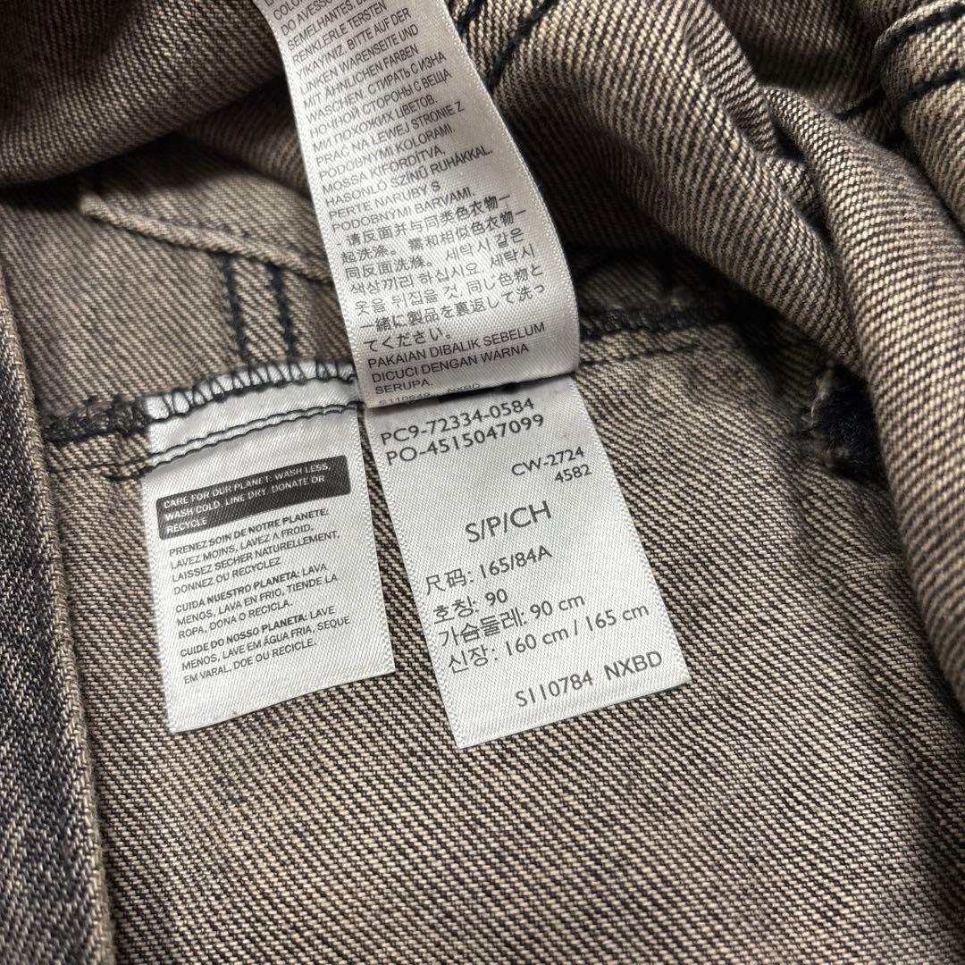 極美品✨S リーバイス 72334先染めブラック デニムジャケット70506型