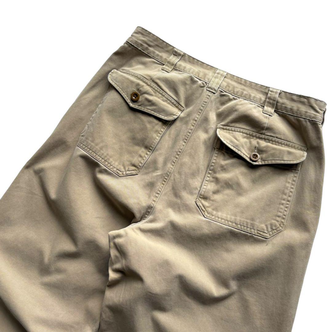 90s A&F アバクロ USARMY ベイカーパンツ アーミーチノ W34