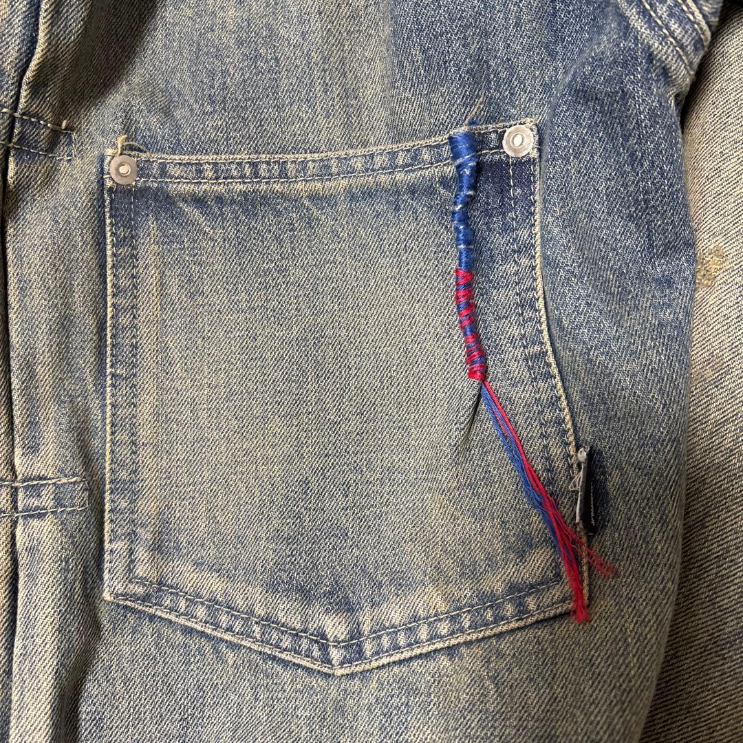 試着程度NEIGHBORHOOD ダメージ加工デニムジャケット L