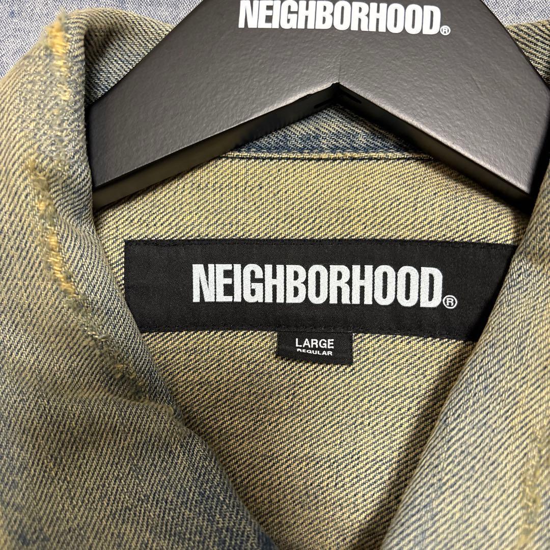 試着程度NEIGHBORHOOD ダメージ加工デニムジャケット L