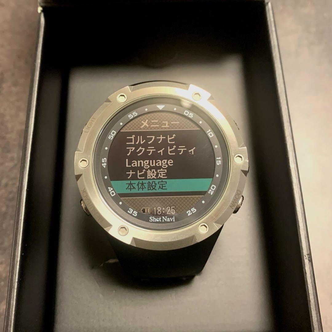 ショットナビ W1 エボルブ ウォッチ型 ゴルフナビ