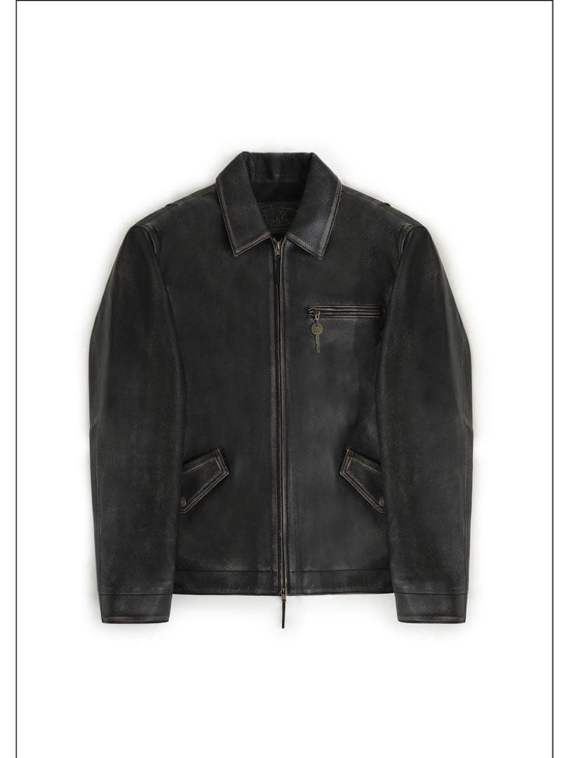 Masonprince 24AW ダブルジップ レザー ジャケット 日本未入荷