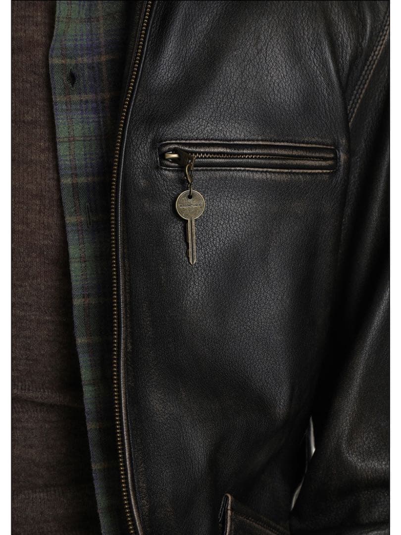 Masonprince 24AW ダブルジップ レザー ジャケット 日本未入荷