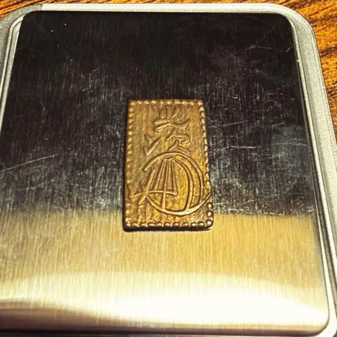 明治二分金 二分判金 江戸時代の金貨 3.17g
