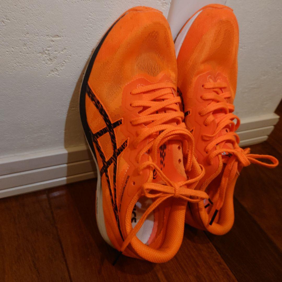 ASICS オレンジ スパイクシューズ 26.0cm