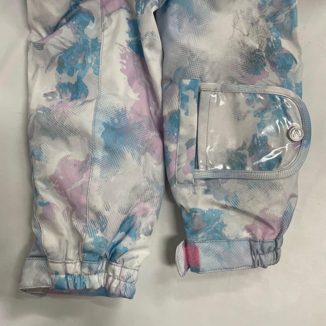 ARBN 白×紺 スキーウェア上下セット 130cm AB23WW1350J ①