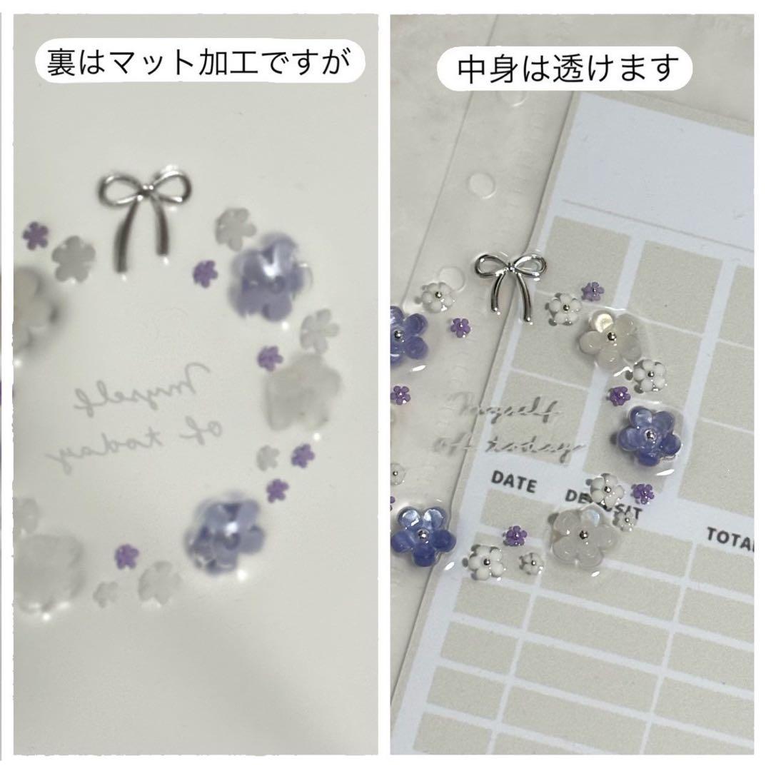 ✨塩鯖 ✨A6 アクリルレジンバインダー　リング付き×2