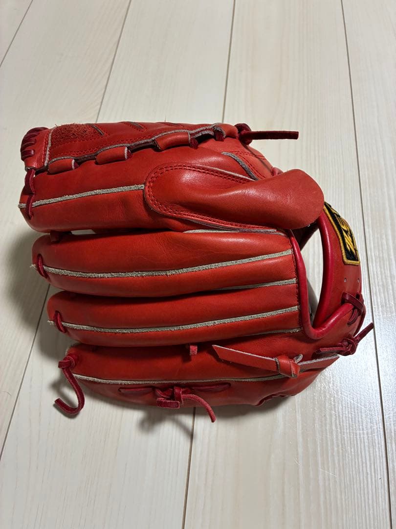 プロ選手支給品　ZETT FIGHTERS 硬式グローブ 13-09 レッド