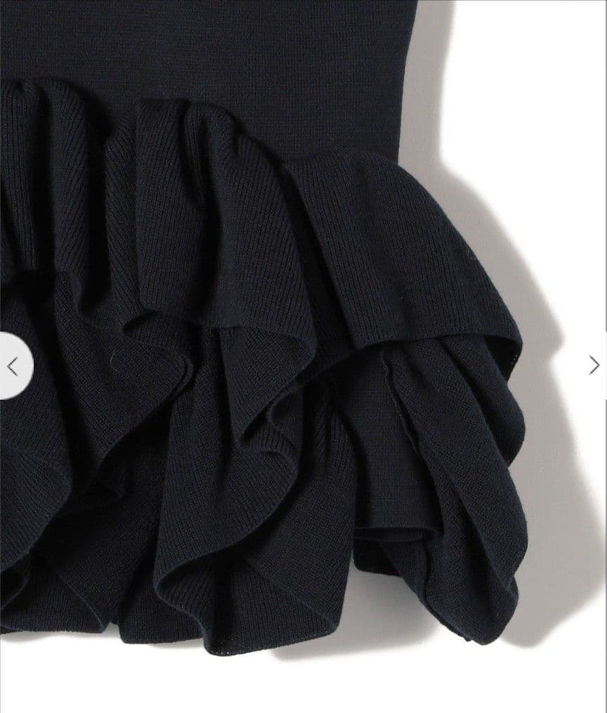 ♡SHIPS 25SS ペプラムフリル 2WAYベスト ネイビー♡