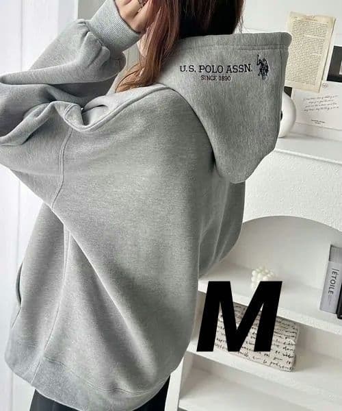 ま*ゆ様 新品 GeeRA別注 U.S. POLO ASSN. 刺繍裏起毛パーカ