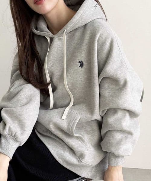 ま*ゆ様 新品 GeeRA別注 U.S. POLO ASSN. 刺繍裏起毛パーカ