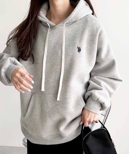 ま*ゆ様 新品 GeeRA別注 U.S. POLO ASSN. 刺繍裏起毛パーカ