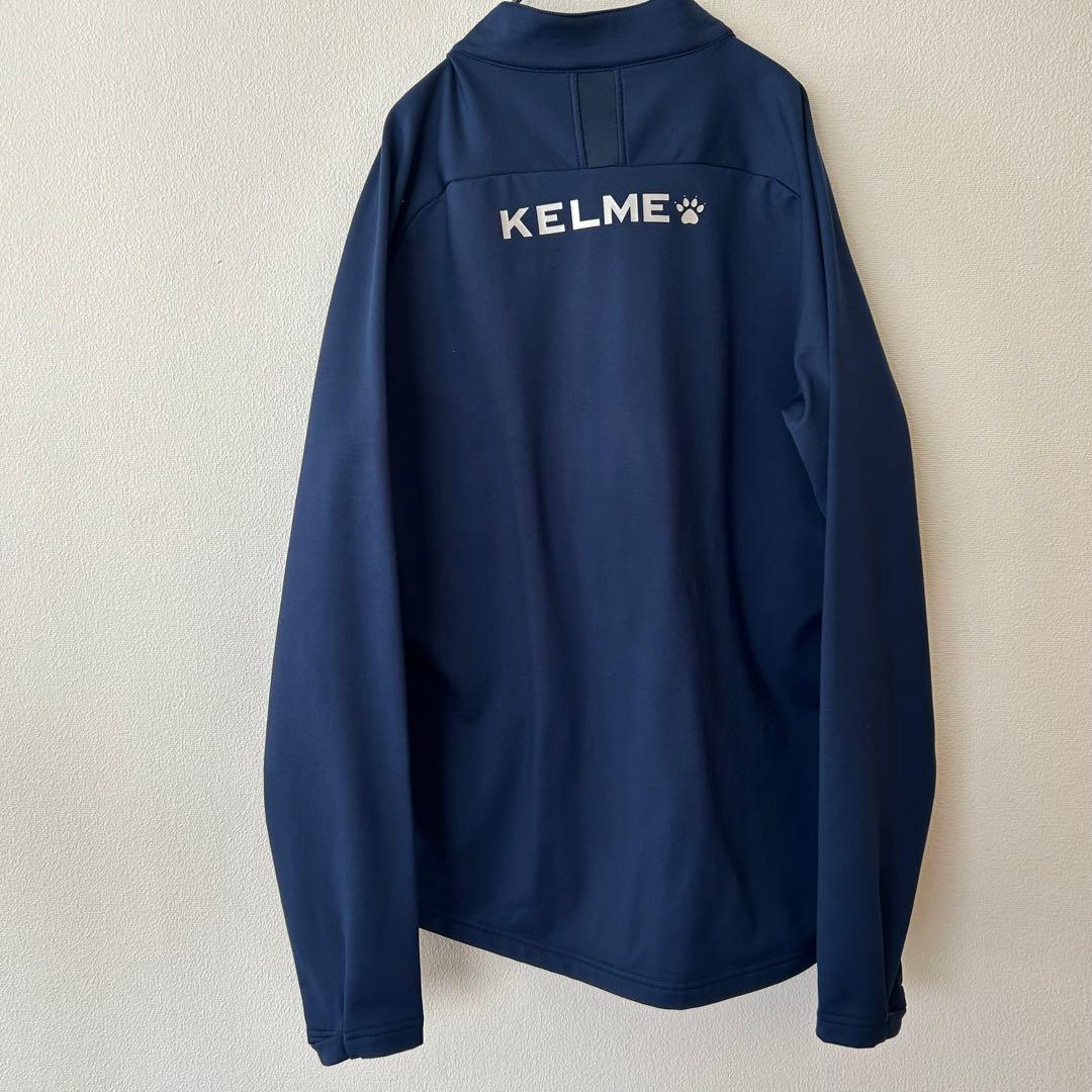 KELME ネイビー ジップアップダウンジャケット　Ｌ　極美品　サッカー　人気