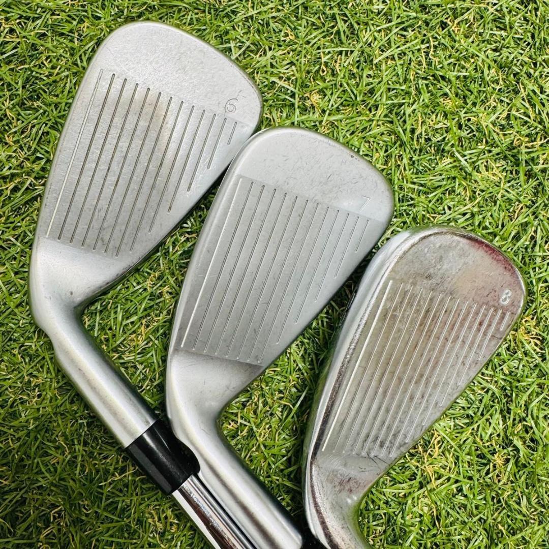 【良品】初心者推奨 ピン G400 青ドット メンズアイアンセット 6本 S