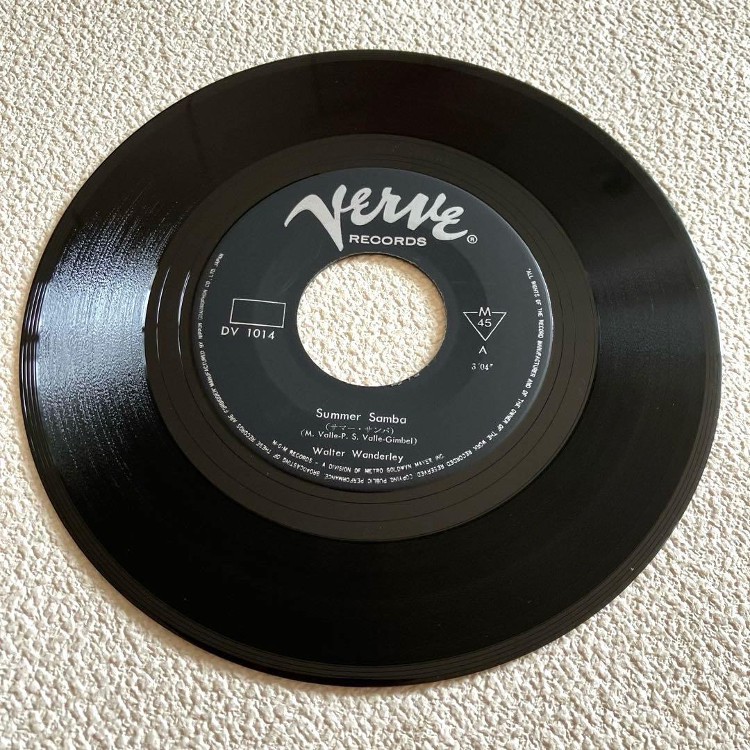 ワルター•ワンダレイ サマー•サンバ　7㌅レコード