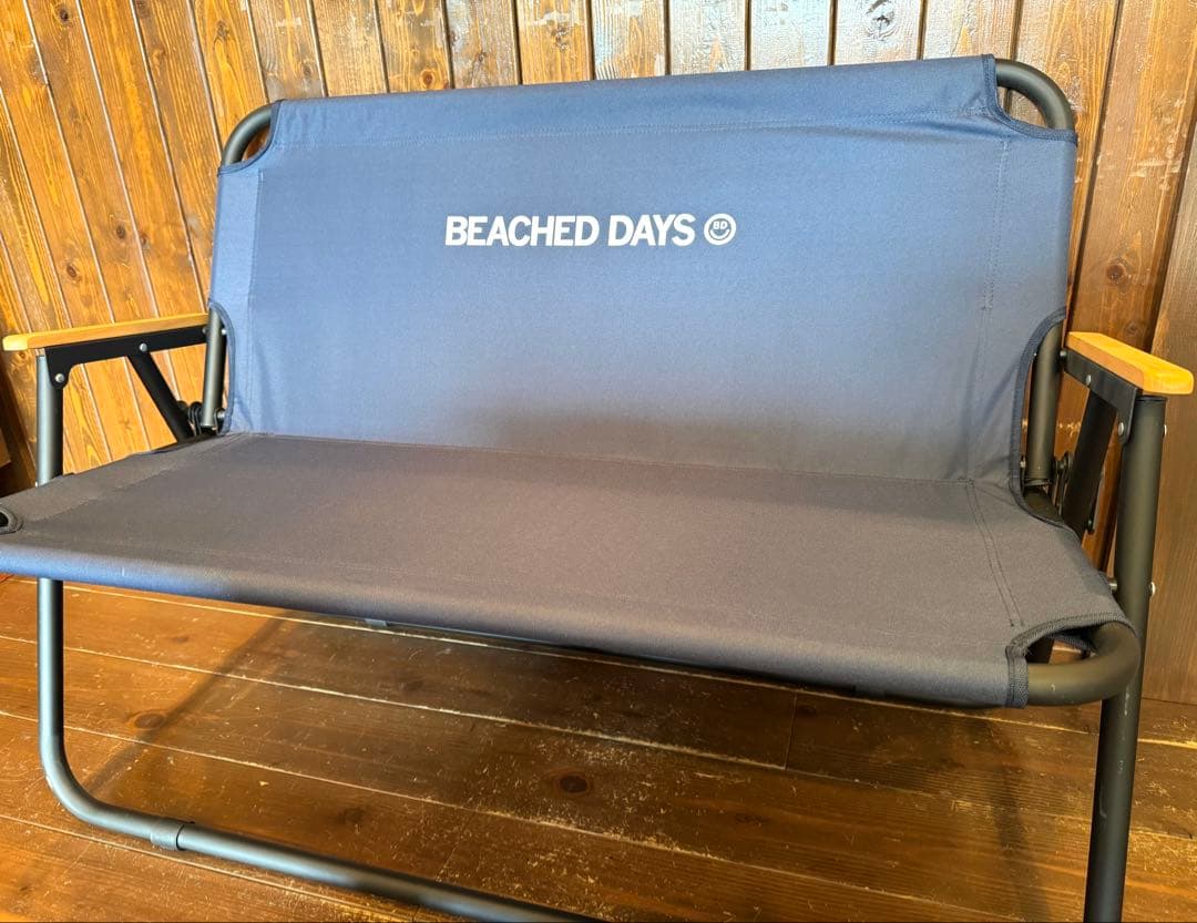 新品未使用BEACHED DAYS アウトドアベンチ2シーター2人用 ネイビー