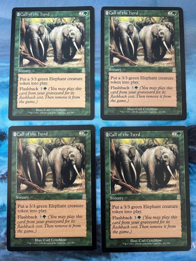 MTG 獣群の呼び声 Call of the Herd 4枚セット