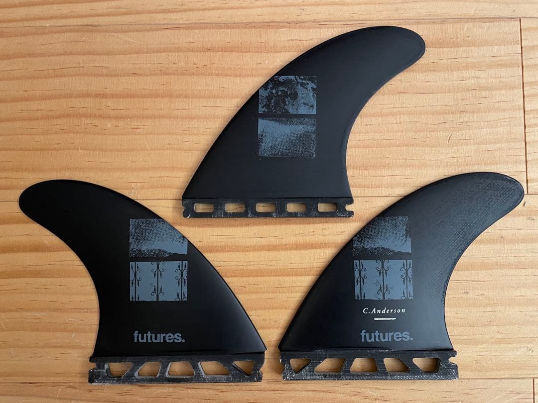 サーフィン・ボディボード futures CRAIG ANDERSON V2 BLACK STIX 3.0