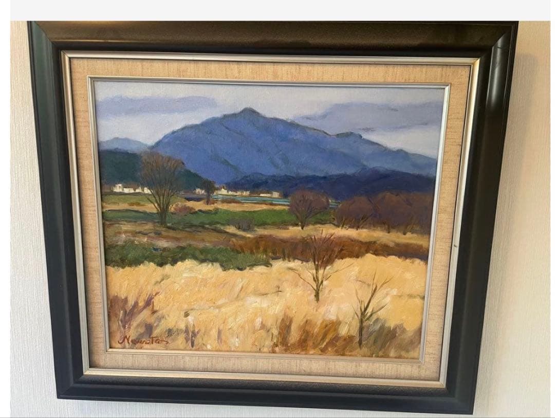 user_e25f308cさま専用 山の風景油彩画　2枚セット
