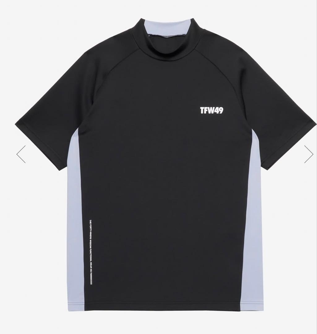 26SS完売　TFW49 モックネック　シャツ　ブラック